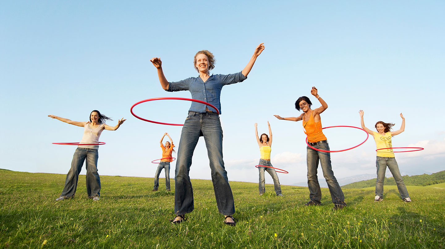 Hula-Hopp Workout für mehr Fitness Hula-Hoop Workout für mehr Fitness